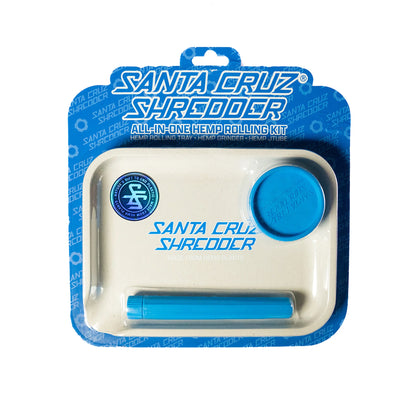 Santa Cruz Shredder All-In-One Hemp Rolling Kit - White & Blue