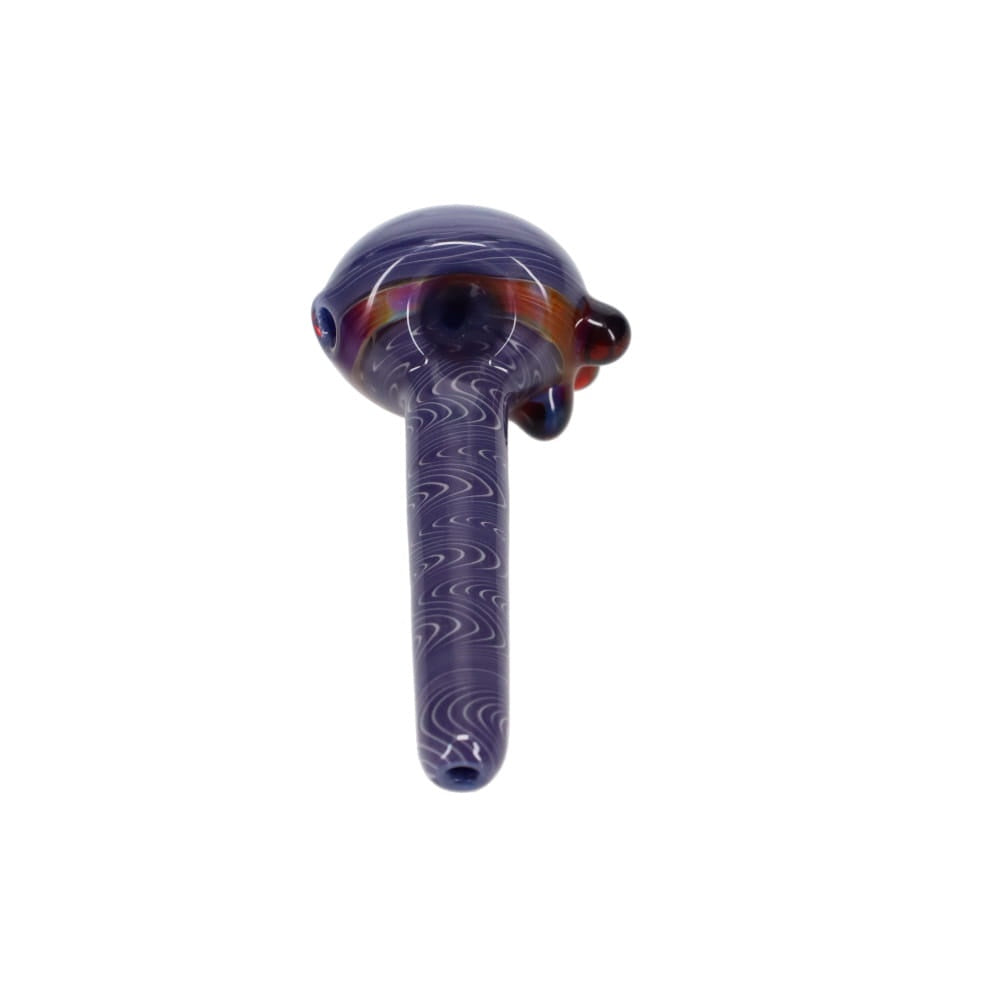 Addison Hanna Glass Purple Wig Wag Spoon