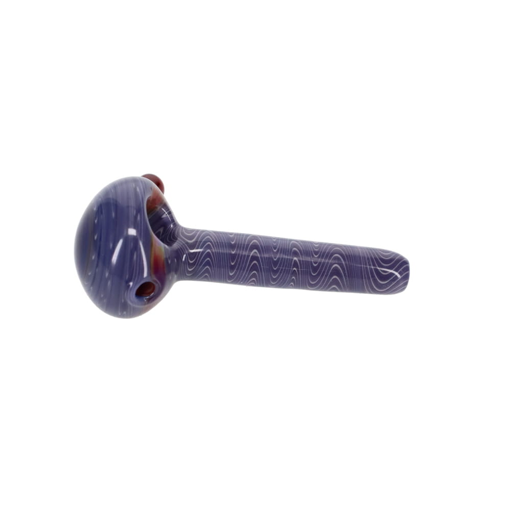 Addison Hanna Glass Purple Wig Wag Spoon
