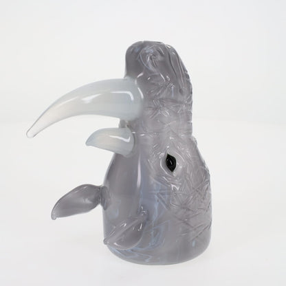 Addison Hanna Glass Grey Rhino Bubbler