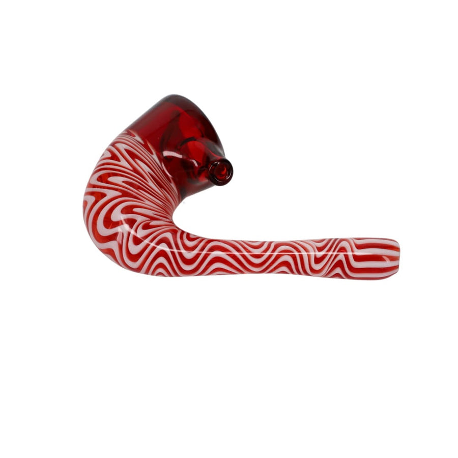 Addison Hanna Glass Red & White Sherlock 3