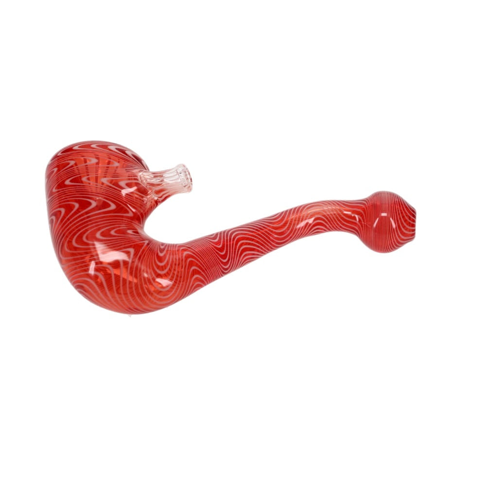 Addison Hanna Glass Red & White Sherlock 1