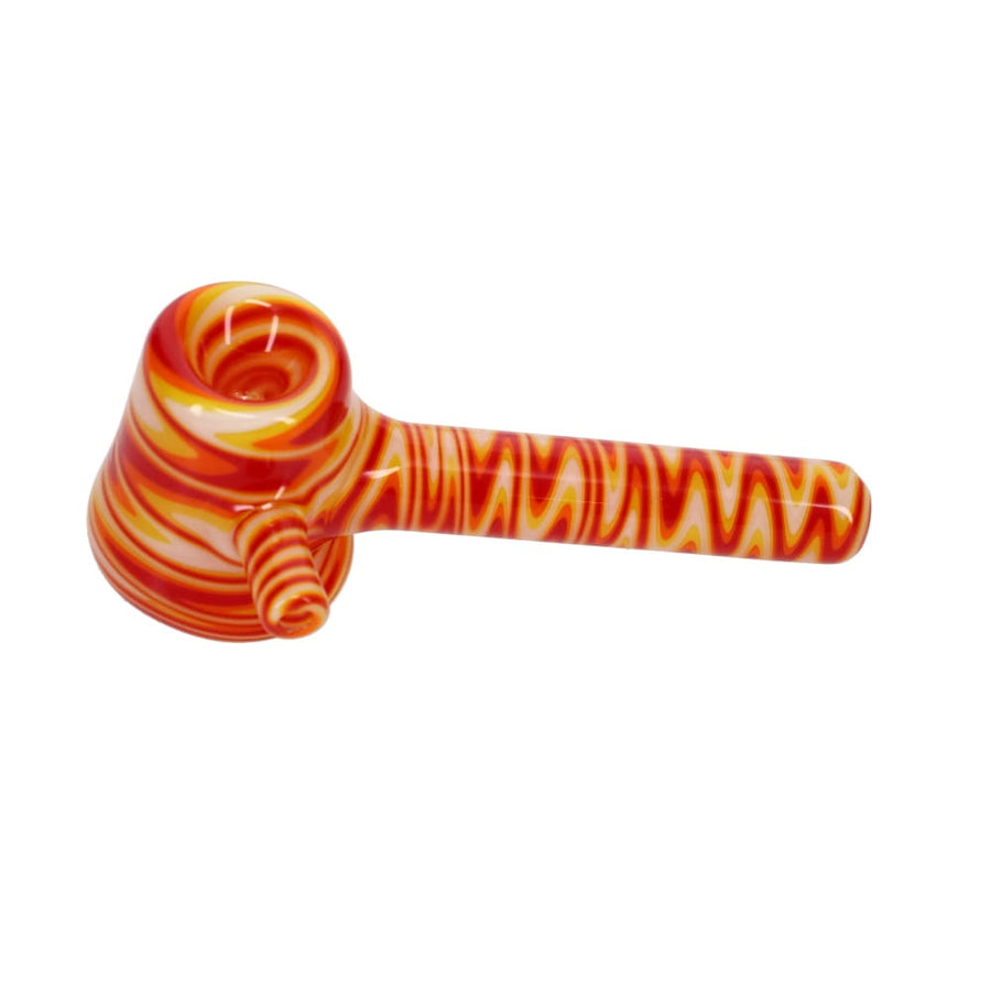 Addison Hanna Glass Chief's Red White Yellow Hammer Spoon