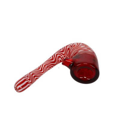 Addison Hanna Glass Red & White Sherlock 3