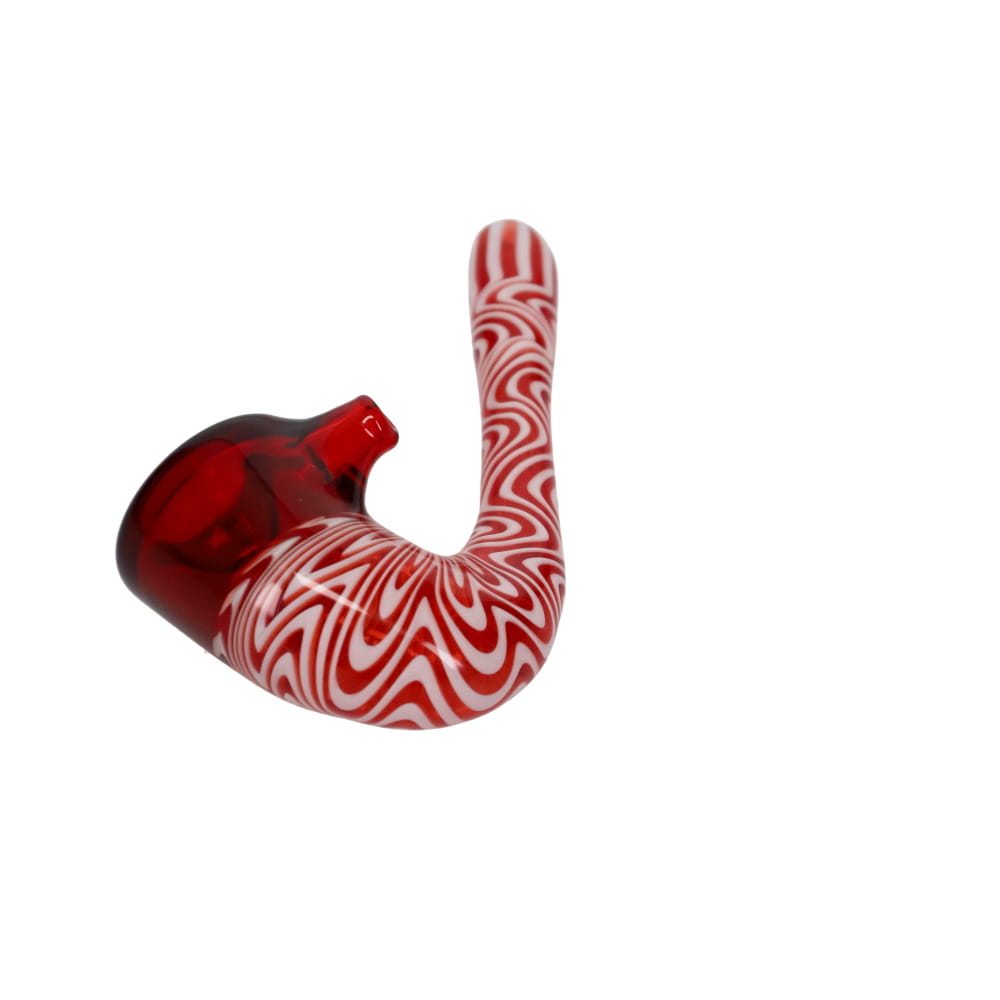 Addison Hanna Glass Red & White Sherlock 3