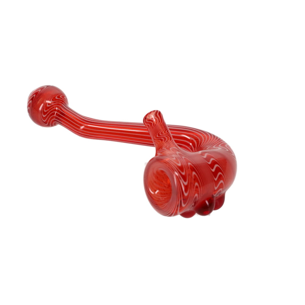 Addison Hanna Glass Red & White Sherlock 2