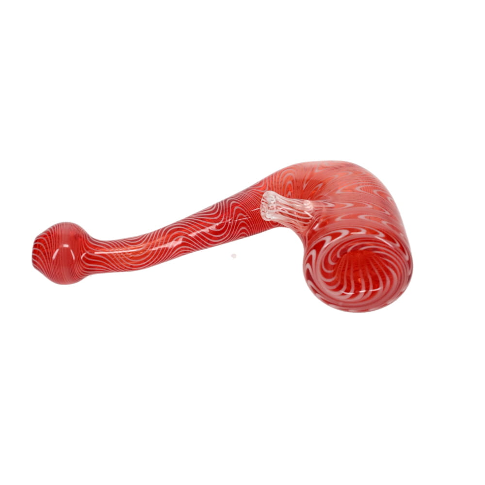 Addison Hanna Glass Red & White Sherlock 1
