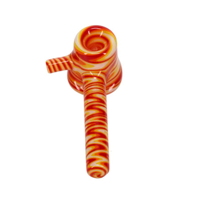 Addison Hanna Glass Chief's Red White Yellow Hammer Spoon