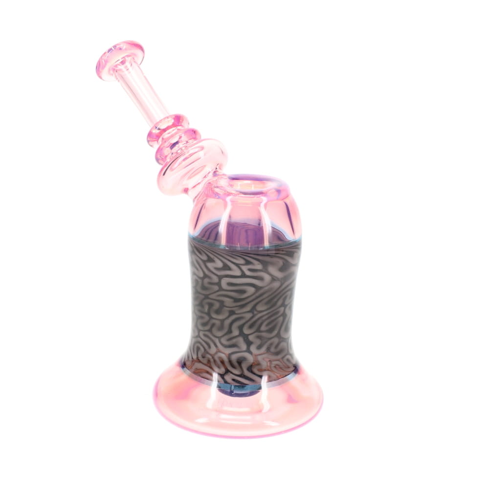 Algae Glass Purple w/ Black Brain Tech Bubbler Rig
