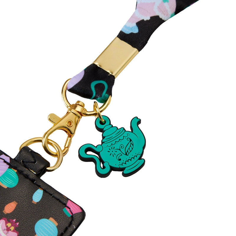 Loungefly Alice in Wonderland Unbirthday Lanyard with Card Holder