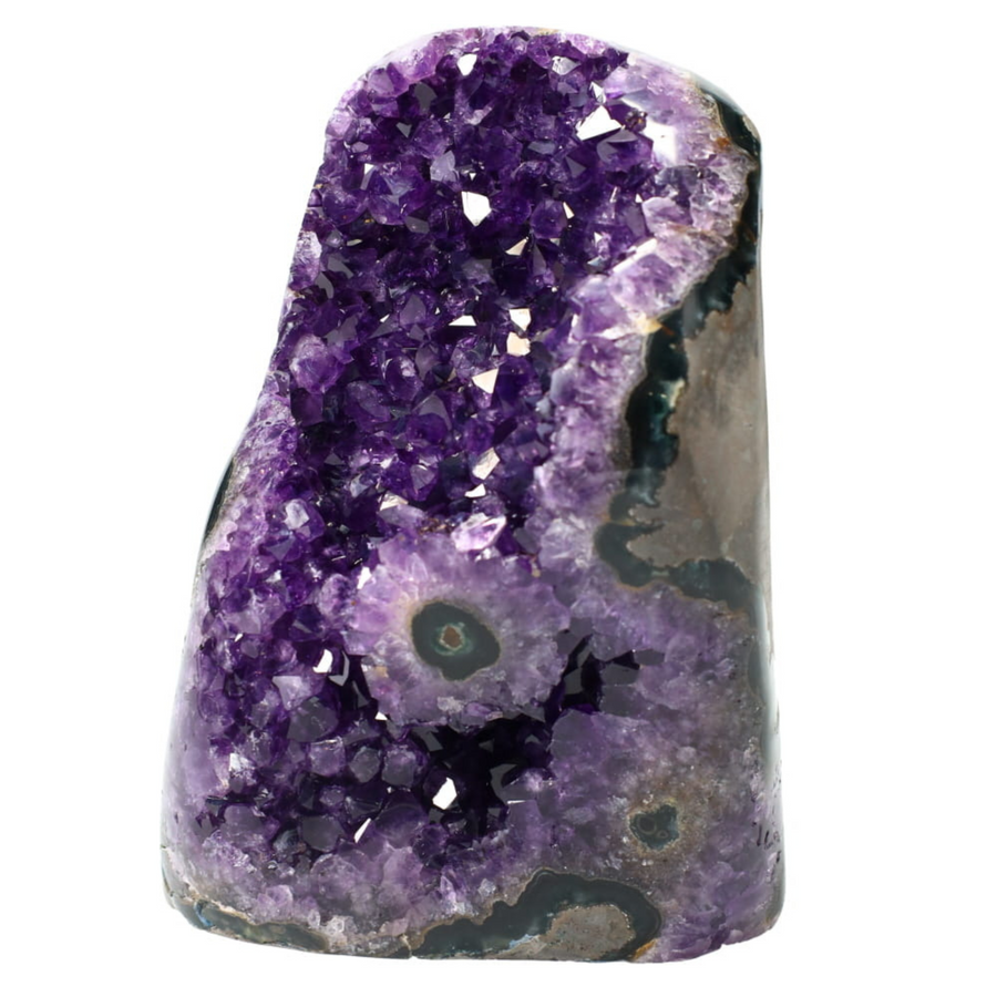 Polished Quartz Crystal Cluster –  3.325 lb Raw Amethyst