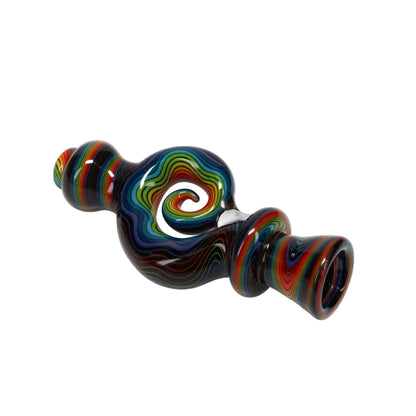 Andy G Glass Curly Linework Pinchie Chillum