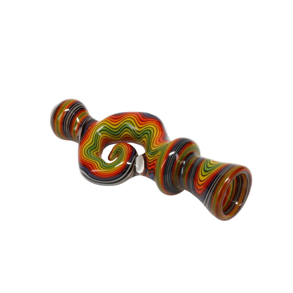 Andy G Glass Curly Linework Pinchie Chillum