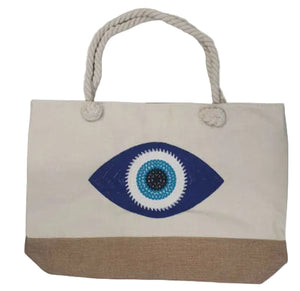 Evil Eye Beach Bag