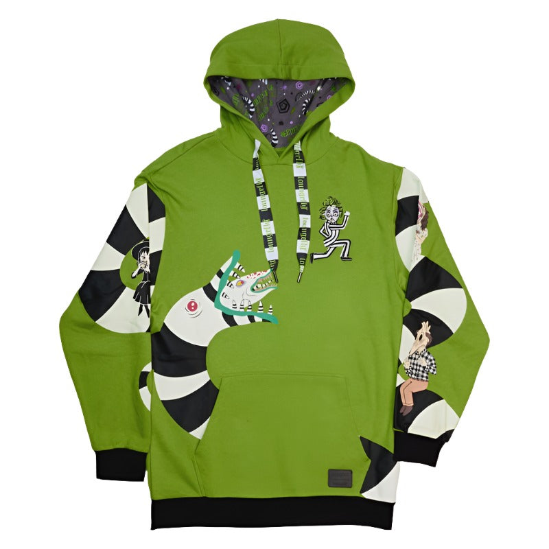 Loungefly x Beetlejuice Sandworm Glow Unisex Hoodie