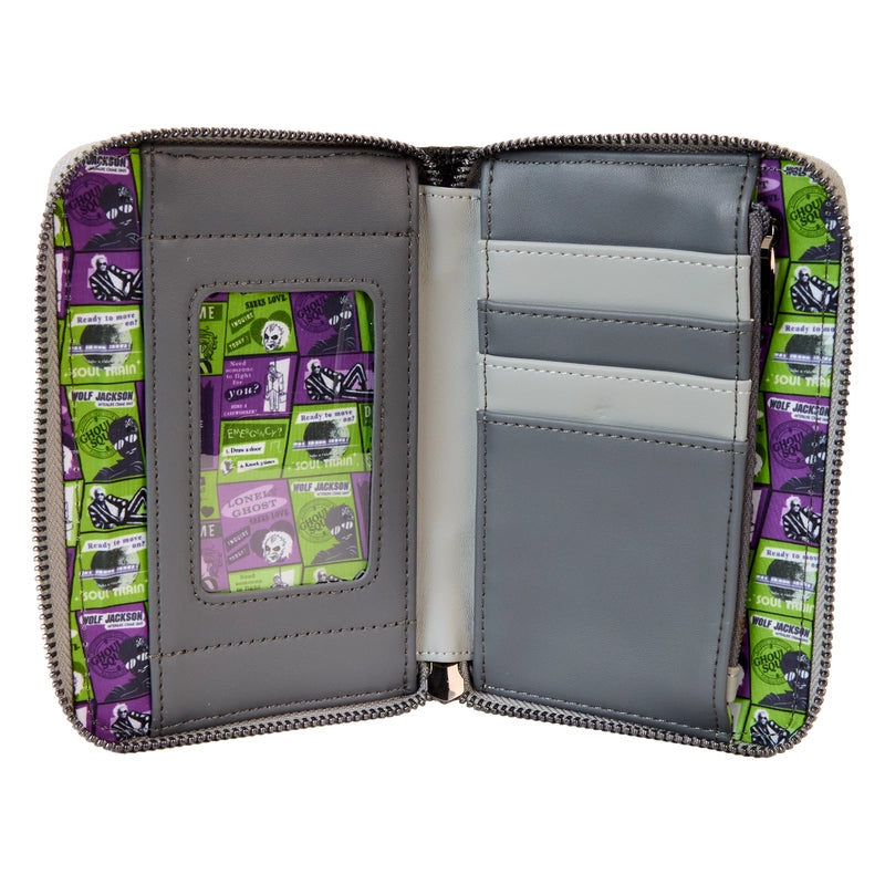 Loungefly Beetlejuice Beetlejuice Lydia Deetz Cosplay Zip Around Wallet SALE