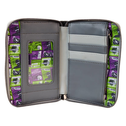 Loungefly Beetlejuice Beetlejuice Lydia Deetz Cosplay Zip Around Wallet SALE