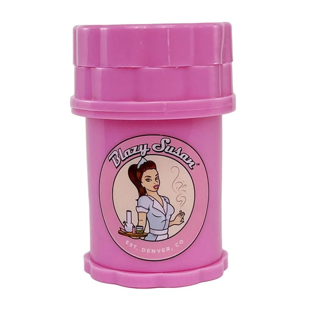 pink tobacco grinder Blazy Susan Large 4-Piece Pink Herb Saver Grinder – Sunshine Daydream pink tobacco grinder Blazy Susan Large 4-Piece Pink Herb Saver Grinder – Sunshine Daydream