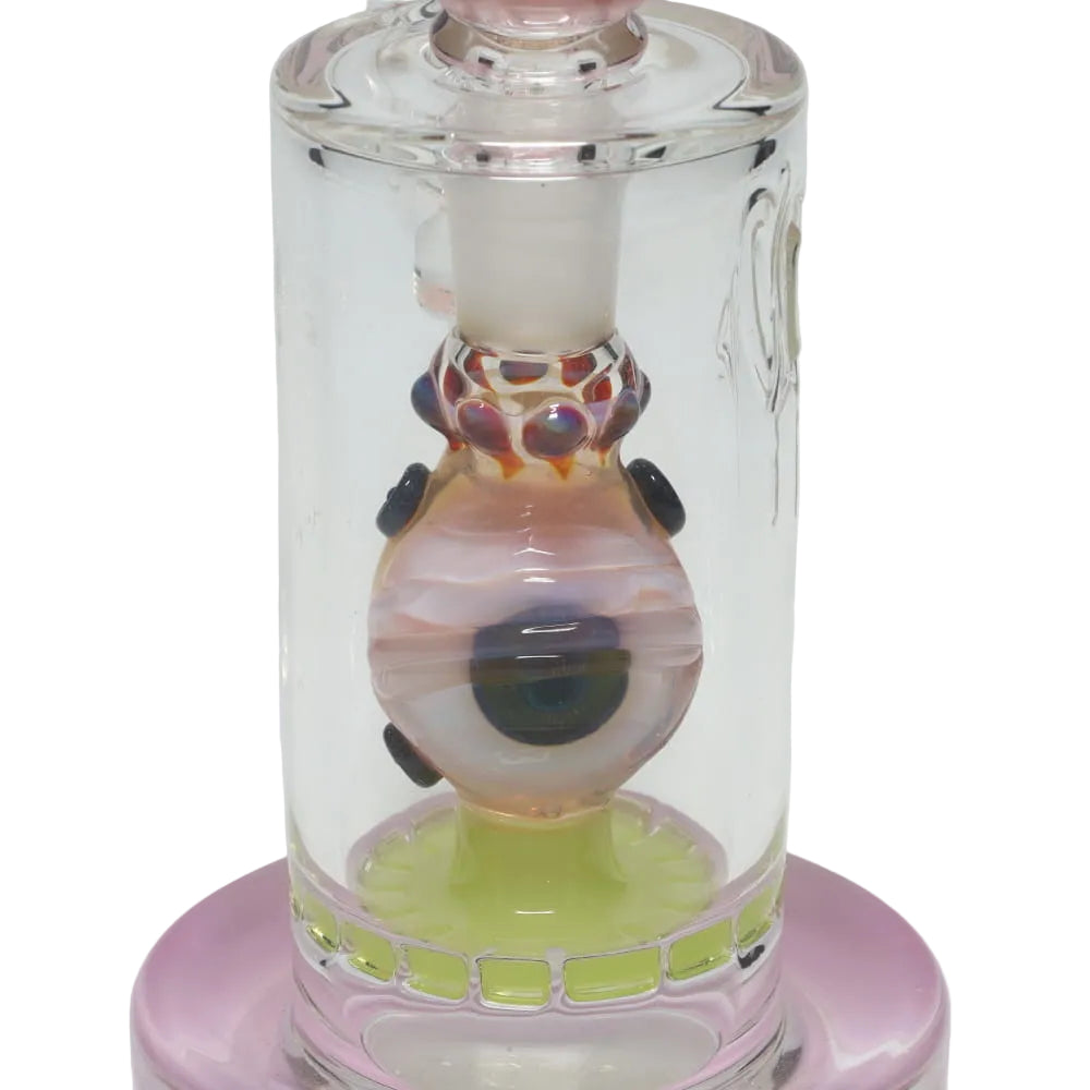 C2 Pink CFL Eye Cog Perc Bubbler SALE