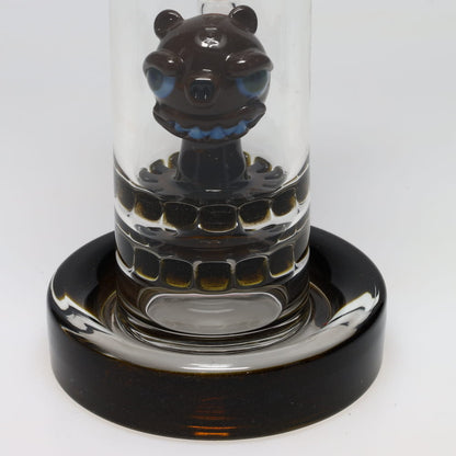 C2 Black Double Cog Perk 16” Water Pipe SALE