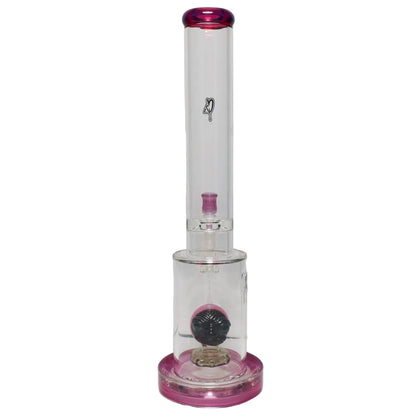 C2 Pink/Black Angry Face 16” Water Pipe SALE