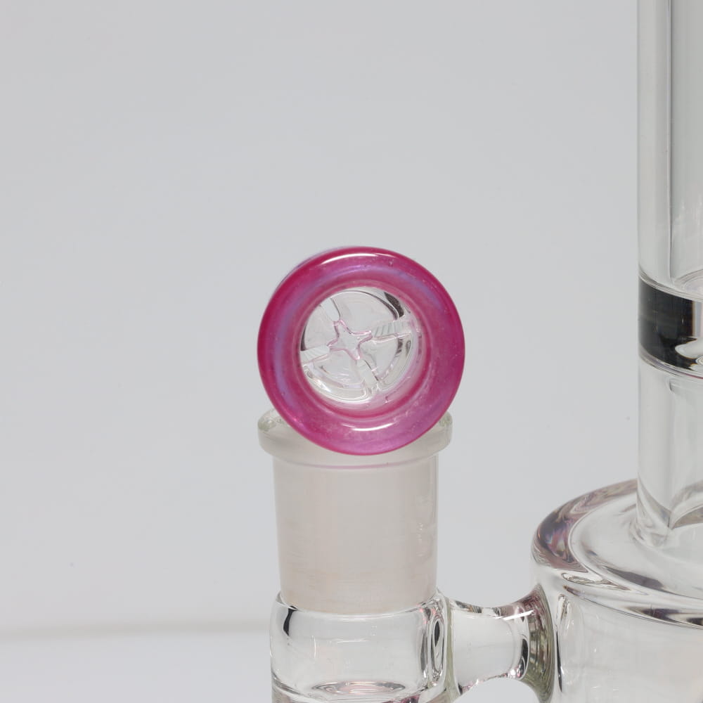 C2 Pink/Black Angry Face 16” Water Pipe SALE