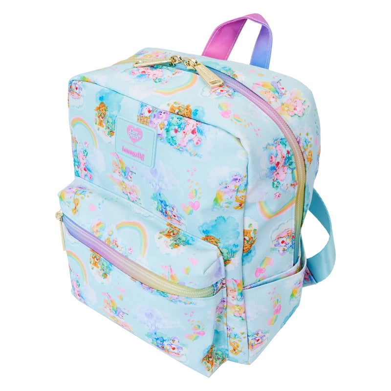 Loungefly Care Bear Cousins All-Over Print Nylon Square Mini Backpack