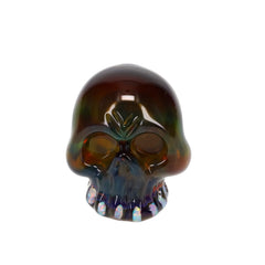 Carsten Carlile Glass Skull Carb Cap - Green/Gold