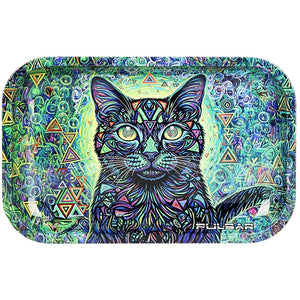 Pulsar Medium Metal Rolling Tray - Cat-Atonic