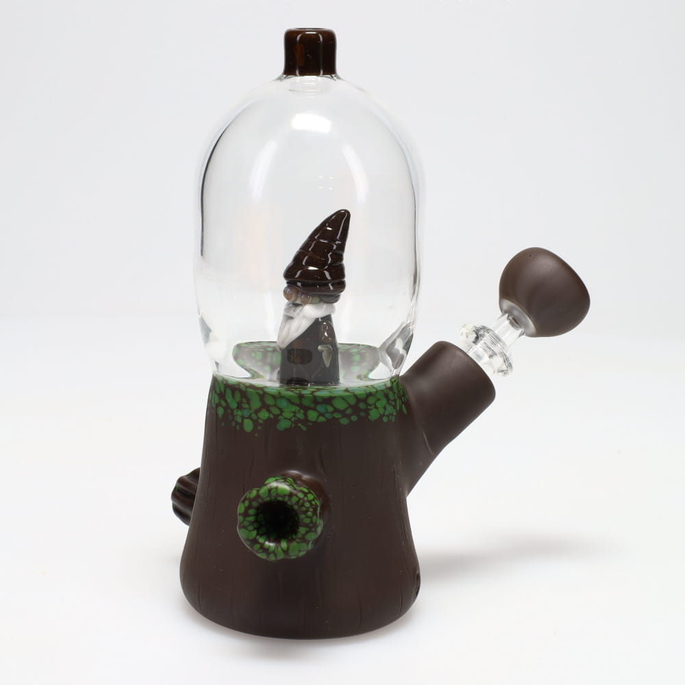 Chad G Glass Dome Brown Wizard Water Pipe