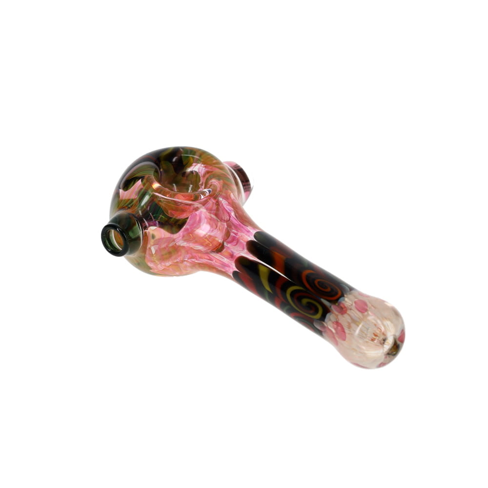 Chunk Glass Thumbprint Fumed Spoon