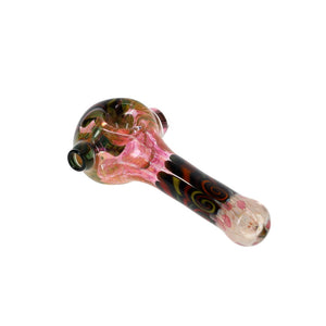Chunk Glass Thumbprint Fumed Spoon