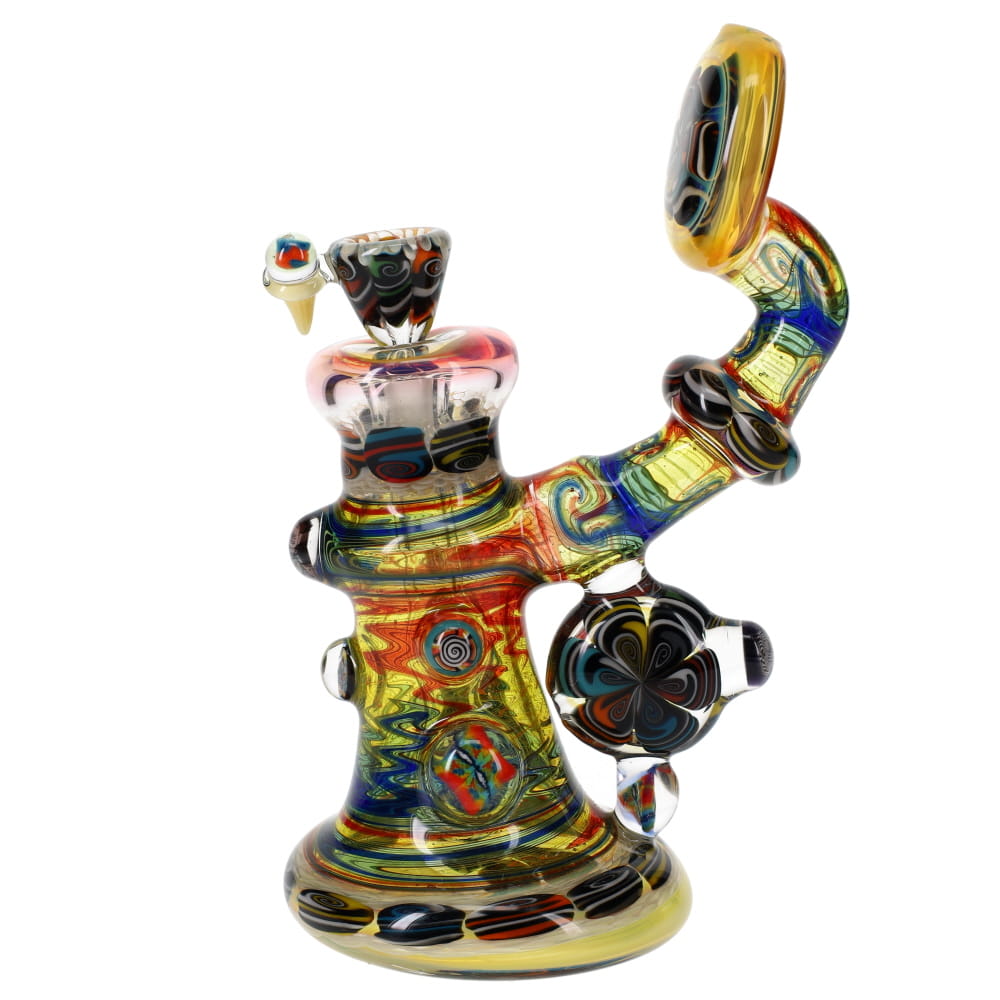 Chunk Glass X Cowboy Glass Marble Millie Bubbler