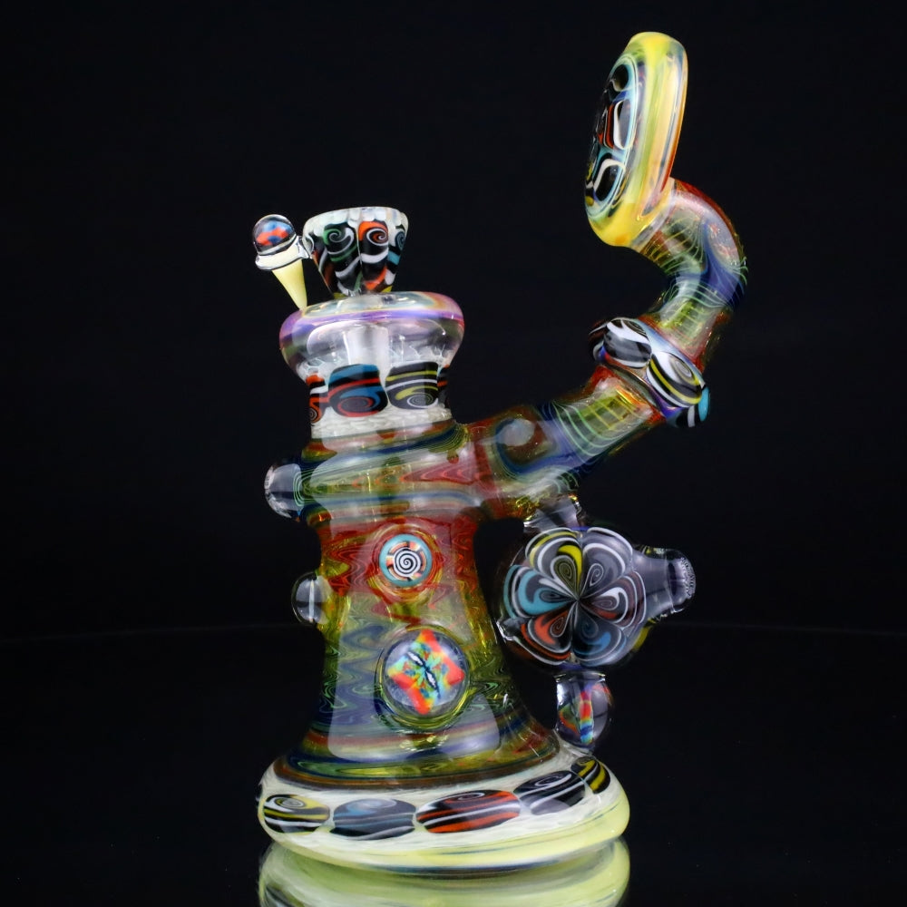 Chunk Glass X Cowboy Glass Marble Millie Bubbler