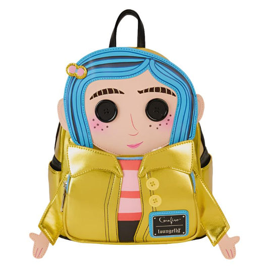 Loungefly x Coraline 15th Anniversary Laika Doll Metallic Cosplay Mini Backpack