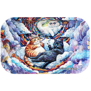 Pulsar Medium Metal Rolling Tray - Couch Cats