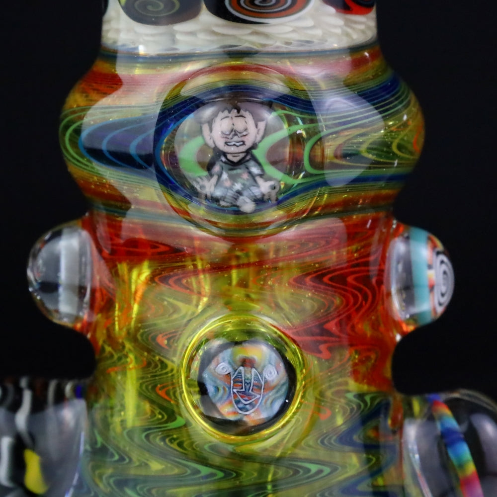 Chunk Glass X Cowboy Glass Marble Millie Bubbler