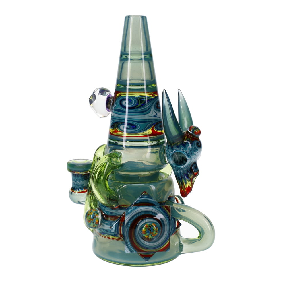 Cowboy Glass X Rad Glass Racer Cone Collaboration Recycler