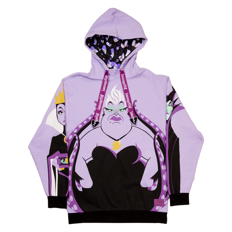 Loungefly Disney Villains Curse Your Hearts Unisex Hoodie SALE