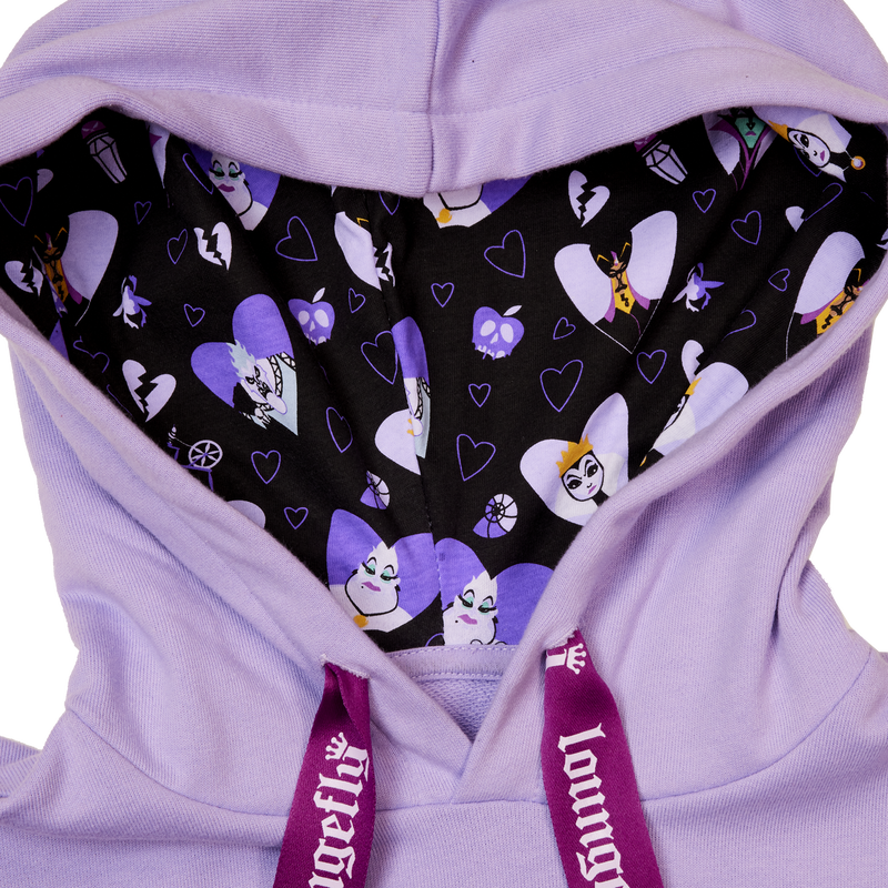 Loungefly Disney Villains Curse Your Hearts Unisex Hoodie SALE