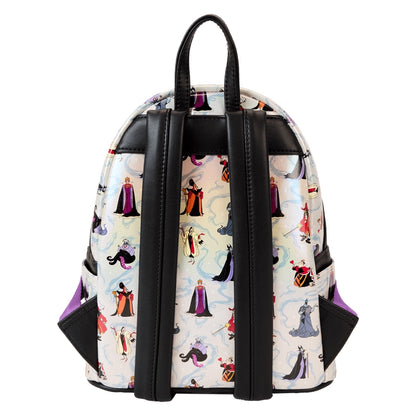 Loungefly Disney Villains Iridescent All-Over Print Mini Backpack