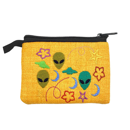 Alien Ecuadorian Embroidered Coin Purse