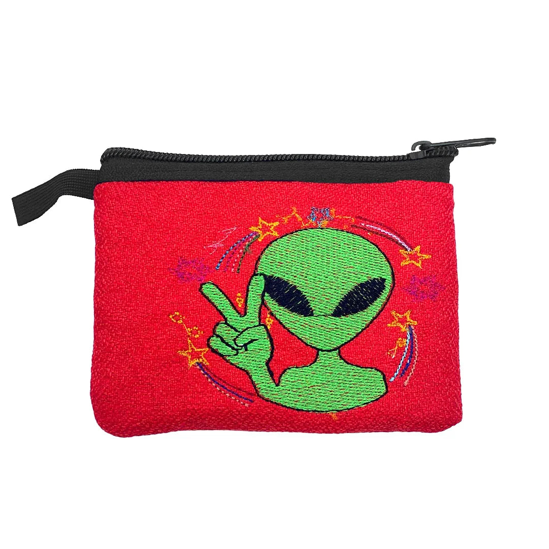 Alien Ecuadorian Embroidered Coin Purse