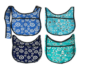 Evil Eye Ecuadorian Moon Shaped Messenger Bag