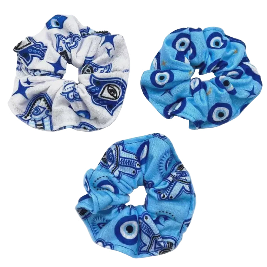 Evil Eye Hair Scrunchie - Assorted