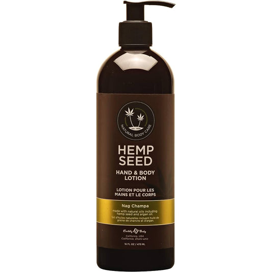 Earthly Body Hemp Seed Hand & Body Lotion - Nag Champa 16oz