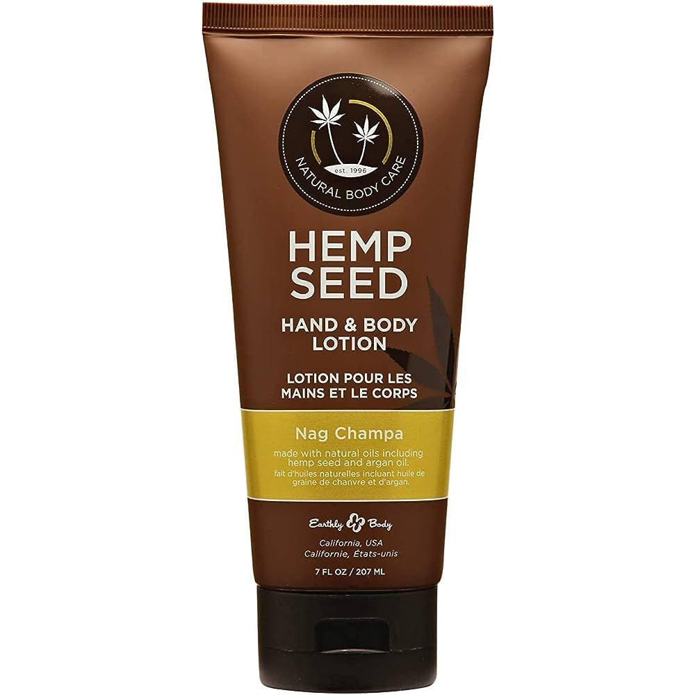 Earthly Body Hemp Seed Hand & Body Lotion - Nag Champa 7oz