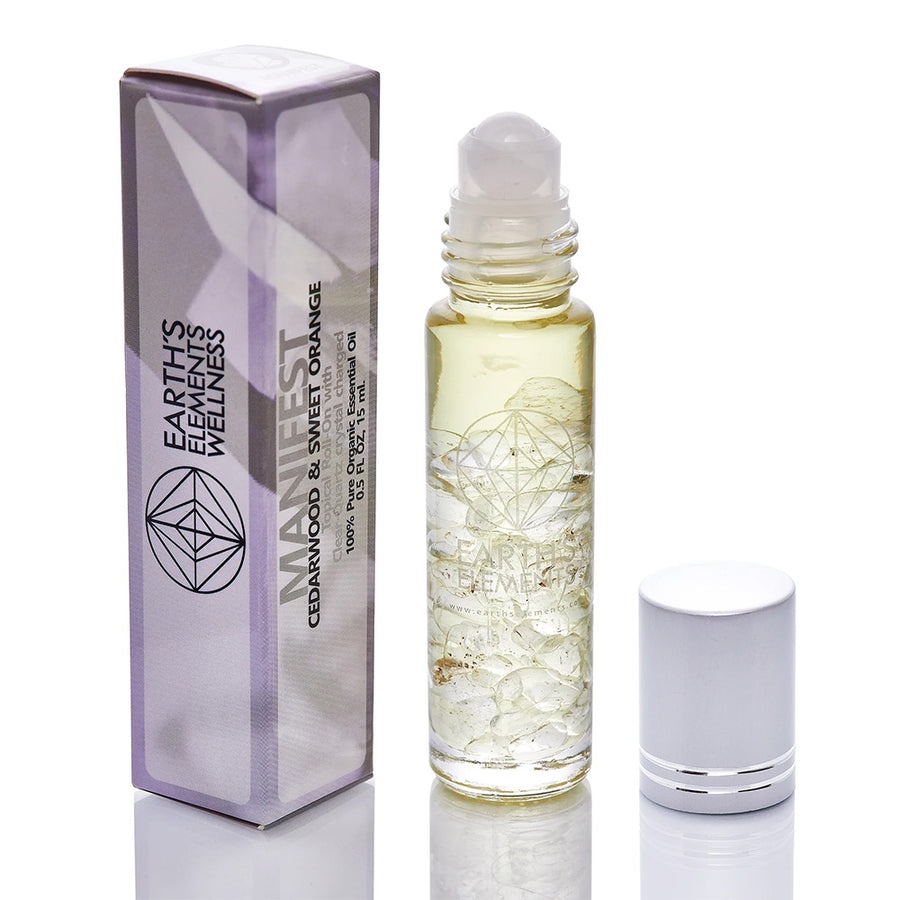 Earth’s Elements Manifest Crystal Roll On Oil