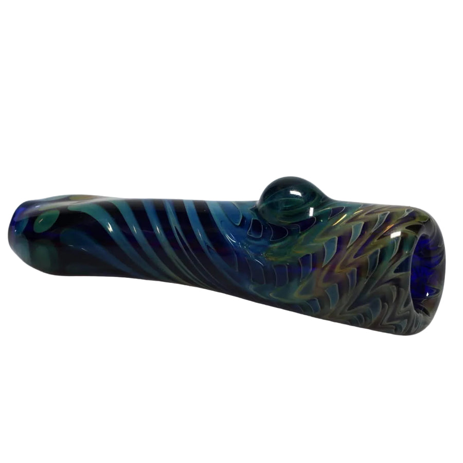 I Love Frank Glass Black/Blue Fume Chillum