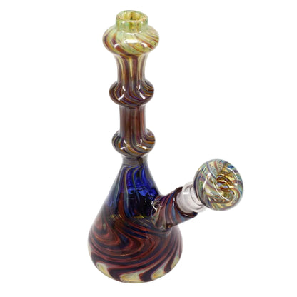 I Love Frank Glass Double Rake Mini Tube - Red Exotic